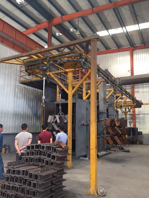 Q383H chain type shot blasting machine