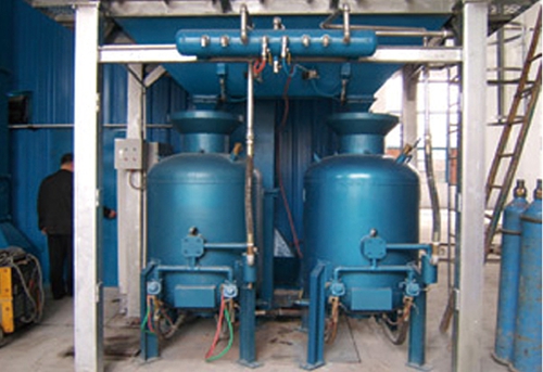 Large sandblasting room, painting room equipment