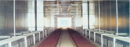 Spray paint drying room