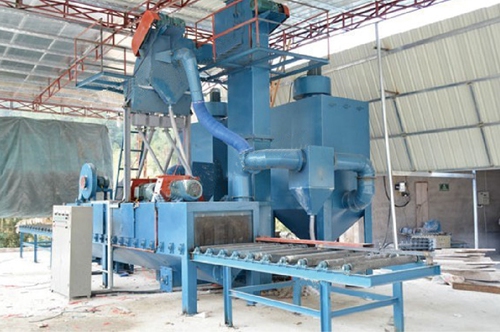Stone blasting machine