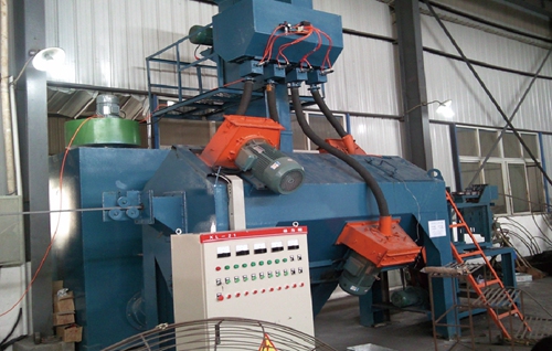 Round winding wire cleaning machine
